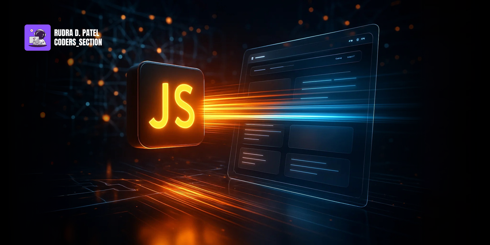 The official logo for the JavaScript programming language.